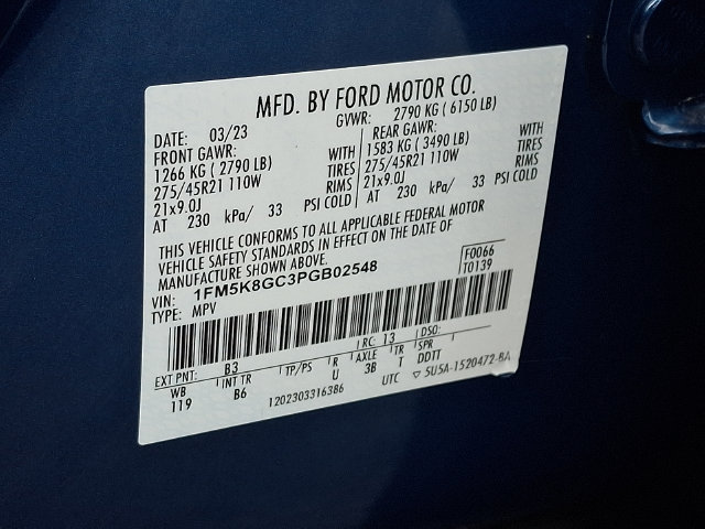 Used 2023 Ford Explorer ST w/ Equipment Group 401A AWD/4WD image 27