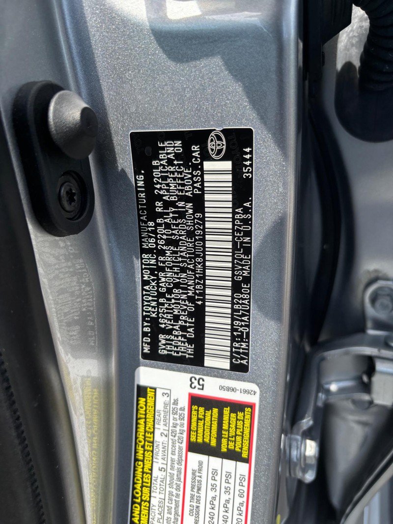 Certified 2018 Toyota Camry XSE w/ Protection Package (Q2) FWD image 17