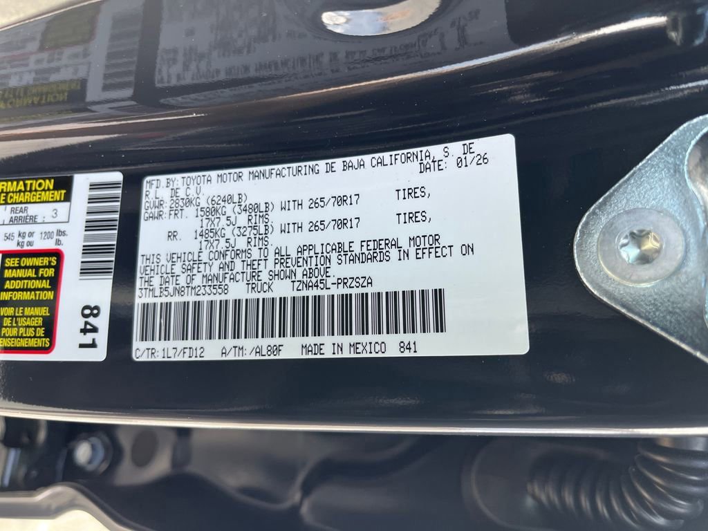 New 2026 Toyota Tacoma TRD Off-Road AWD/4WD image 27