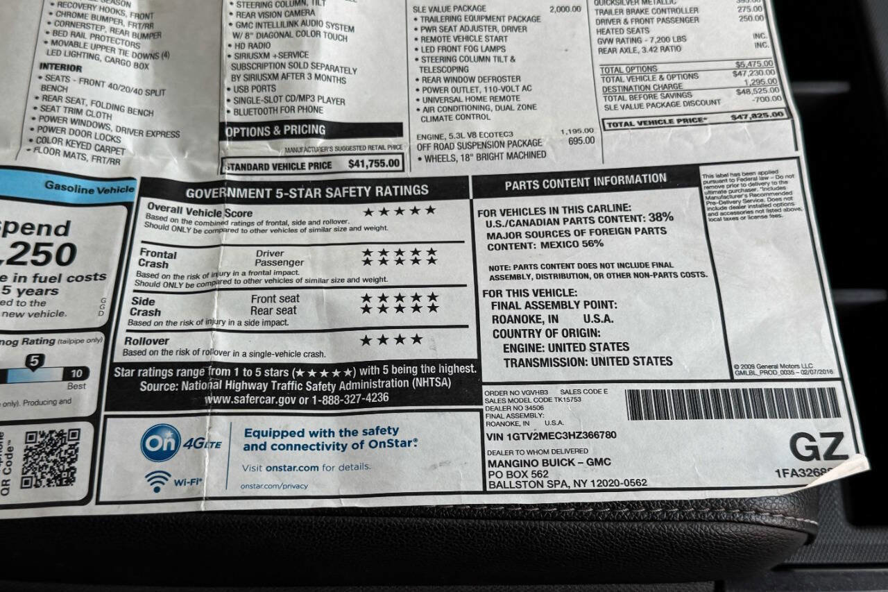 Used 2017 GMC Sierra 1500 SLE w/ SLE Value Package image 36