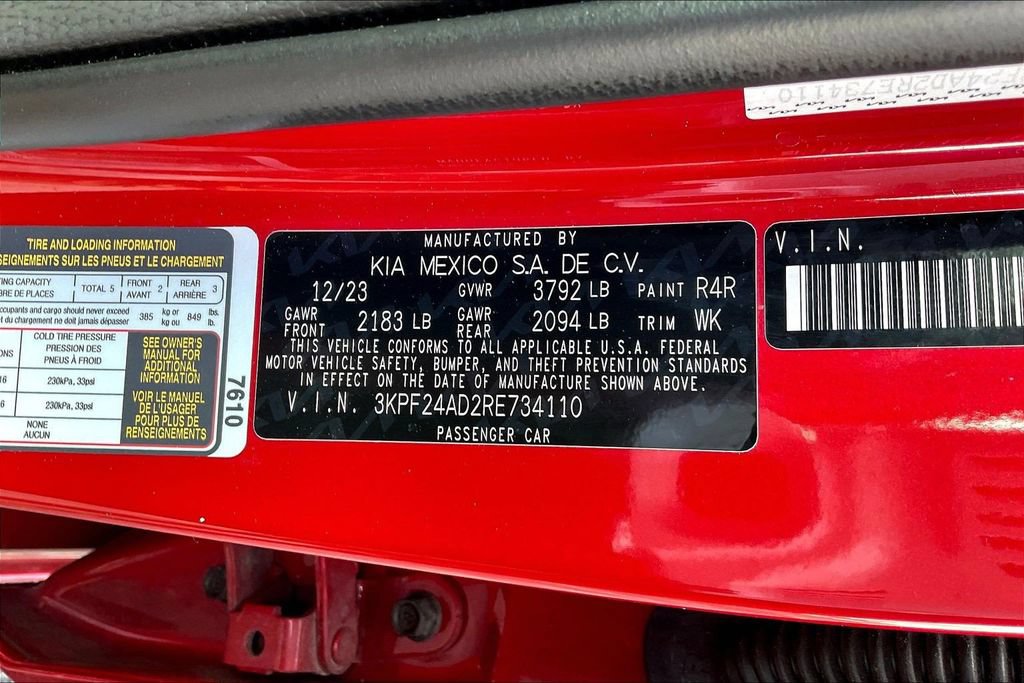 Used 2024 Kia Forte LXS FWD image 23