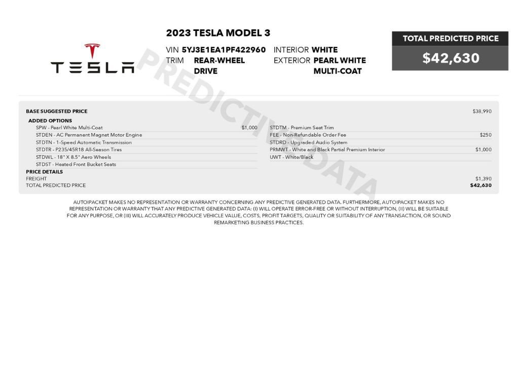 Used 2023 Tesla Model 3 Standard Range RWD image 2