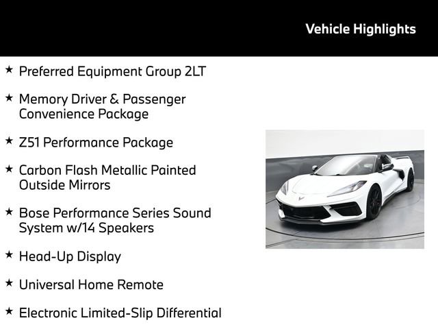 Used 2023 Chevrolet Corvette Stingray Preferred Conv w/ Z51 Performance Package image 5
