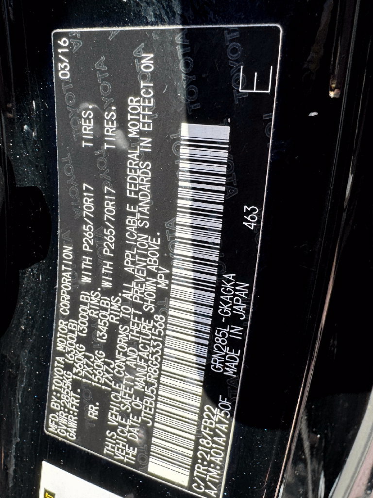 Used 2016 Toyota 4Runner SR5 AWD/4WD image 32