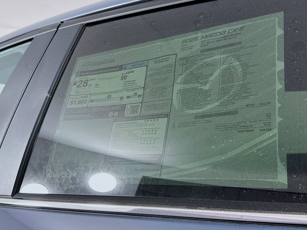 New 2025 MAZDA CX-5 Carbon Edition image 12