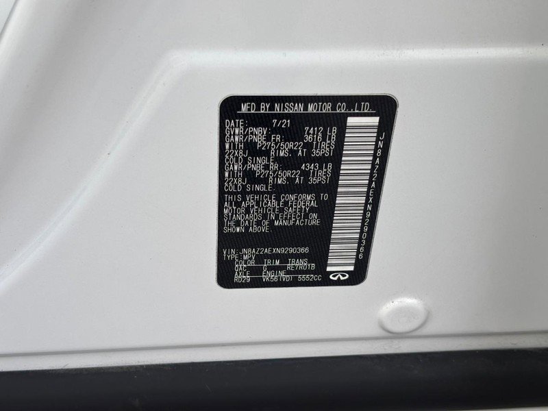 Used 2022 INFINITI QX80 Premium Select w/ Cargo Package image 26