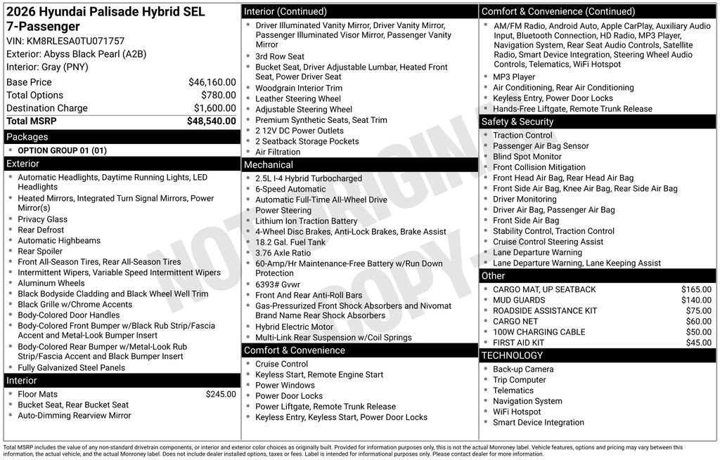 New 2026 Hyundai Palisade SEL image 5