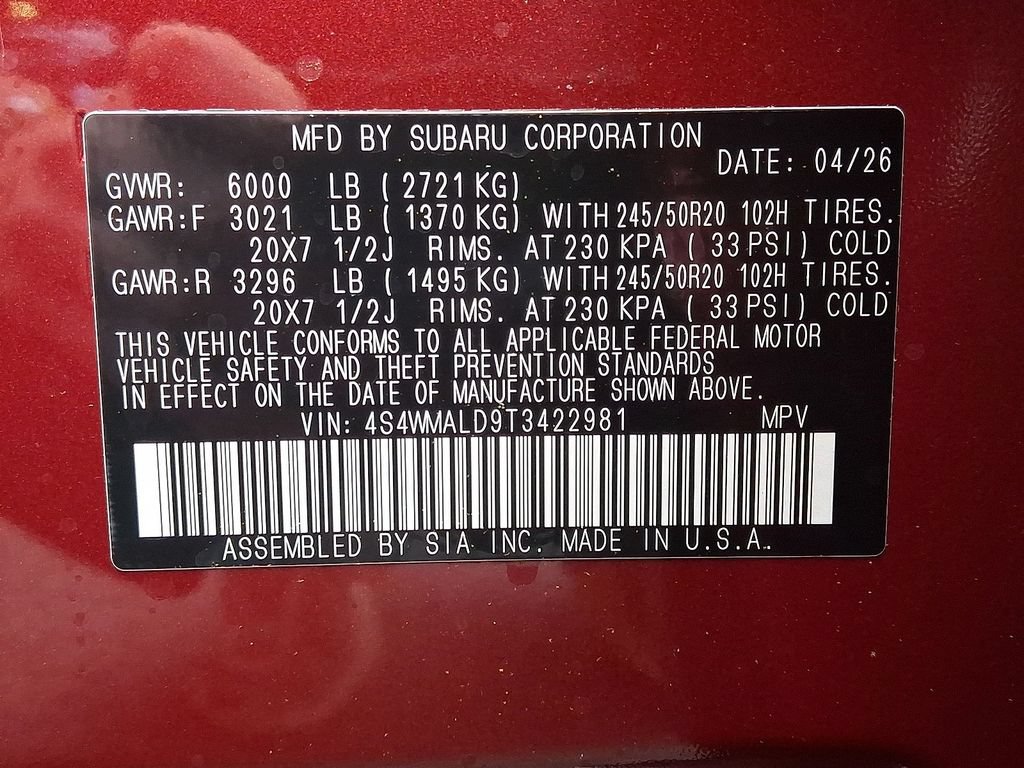 New 2026 Subaru Ascent Bronze Edition w/ Popular Package #2 AWD/4WD image 18