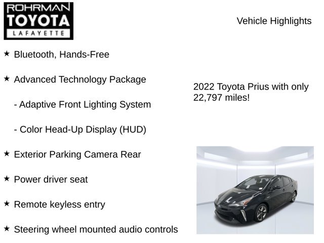 Used 2022 Toyota Prius XLE w/ Advanced Technology Package FWD image 8