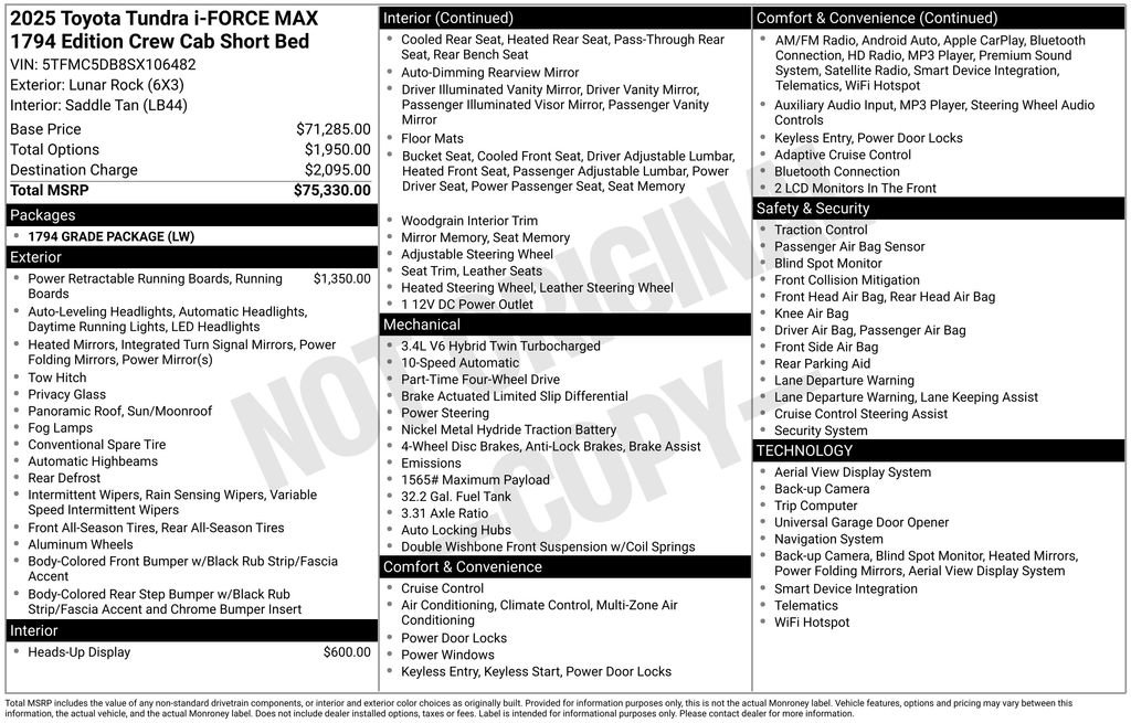 Used 2025 Toyota Tundra 1794 Edition image 11