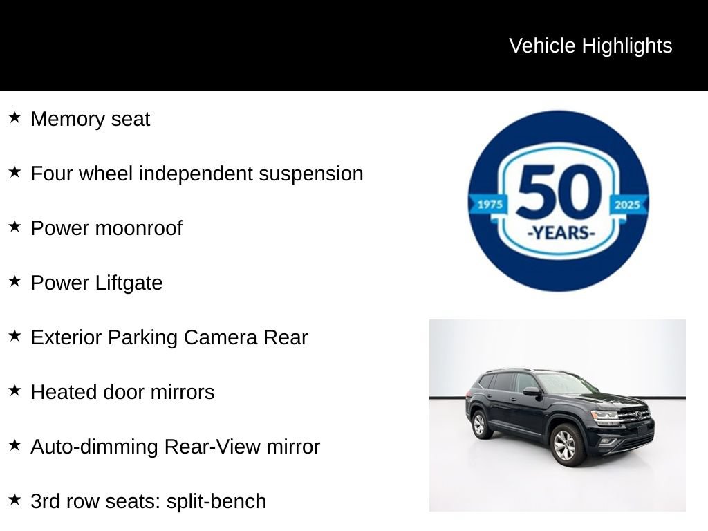 Used 2018 Volkswagen Atlas SEL FWD image 5