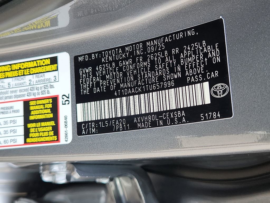 New 2026 Toyota Camry SE image 16