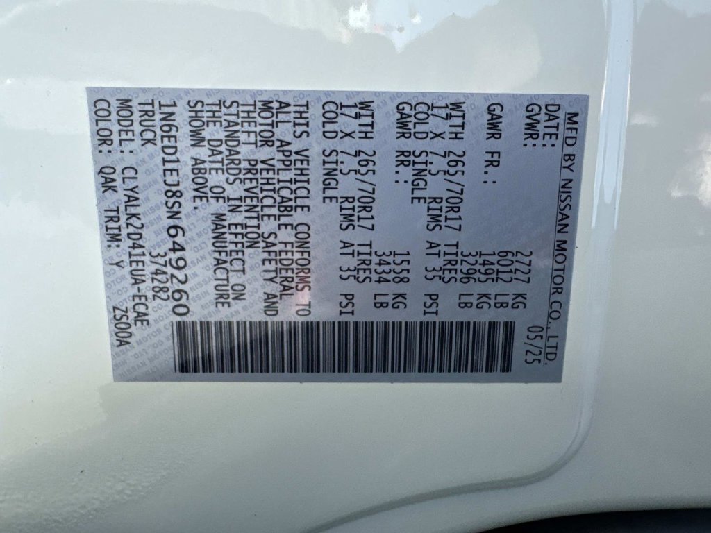 New 2025 Nissan Frontier Pro-X w/ Pro Premium Package RWD image 22