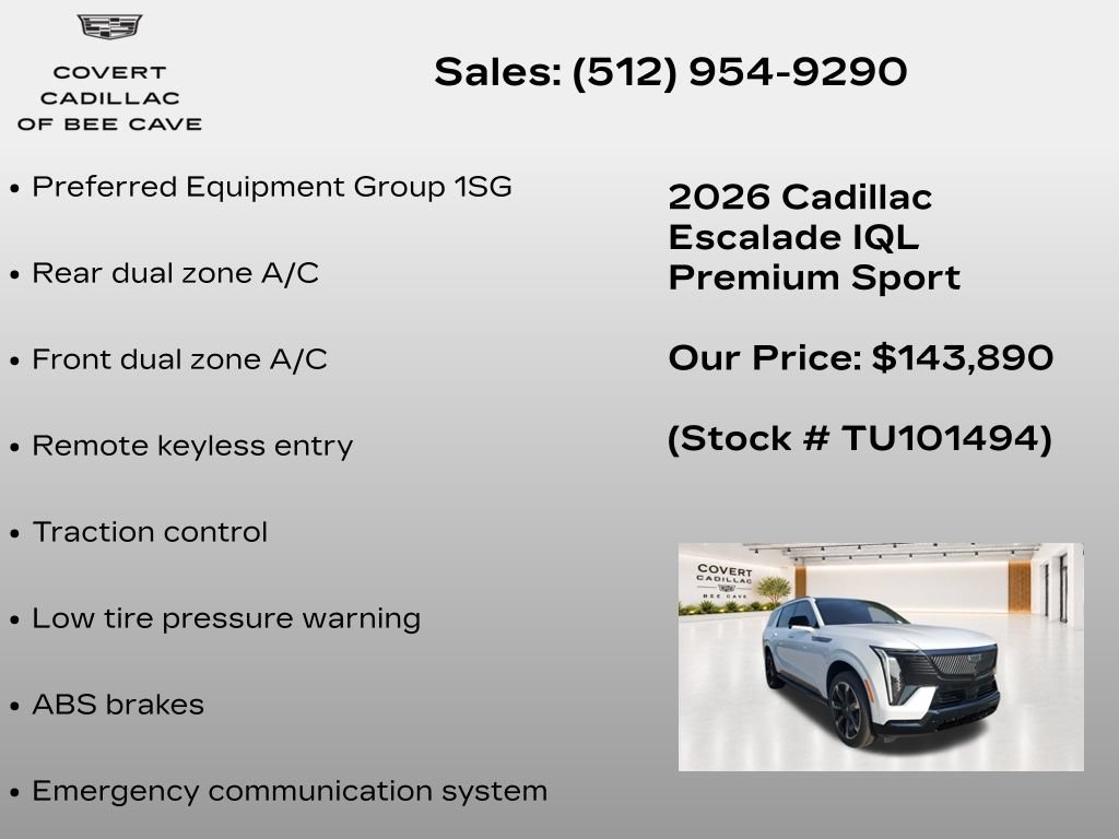 New 2026 Cadillac Escalade IQL Sport 2 AWD/4WD image 7