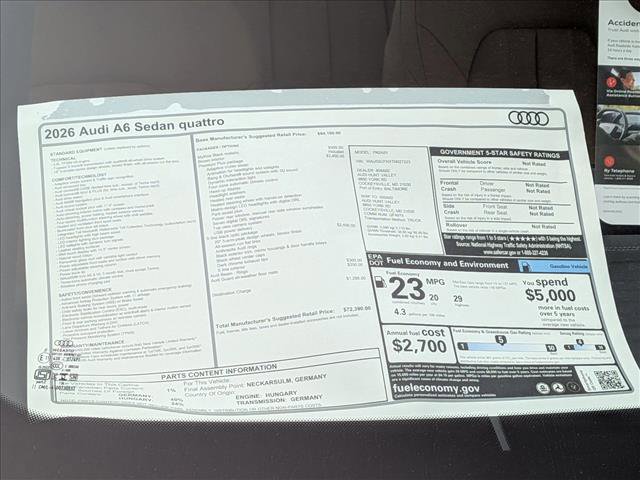 New 2026 Audi A6 Premium Plus image 18