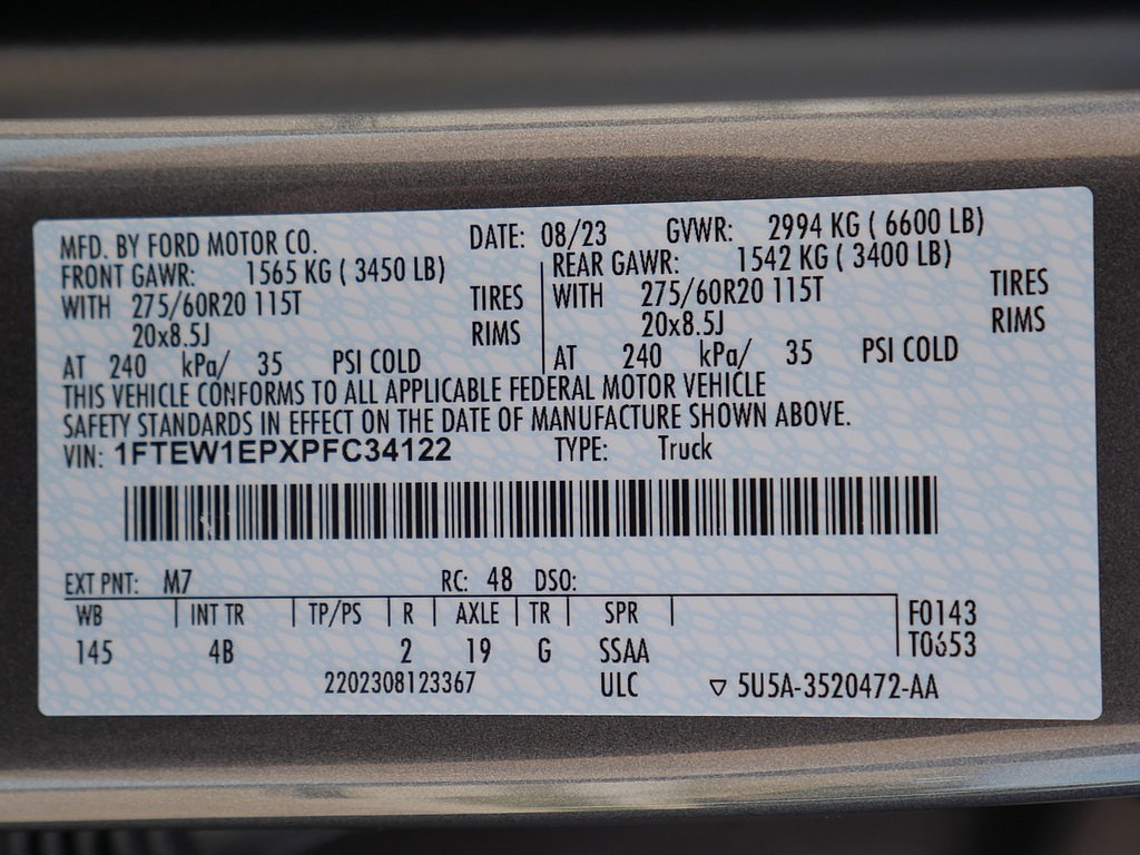 Used 2023 Ford F150 XLT w/ Equipment Group 302A High AWD/4WD image 73