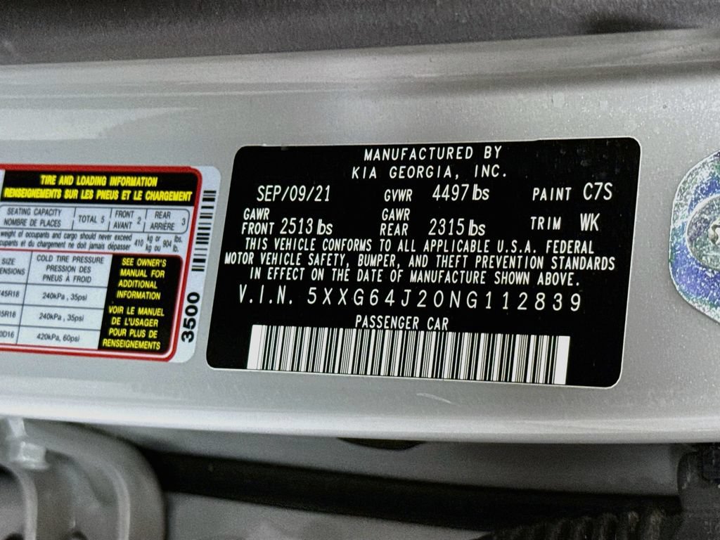 Certified 2022 Kia K5 GT-Line w/ GT-Line Awd Premium Package image 36