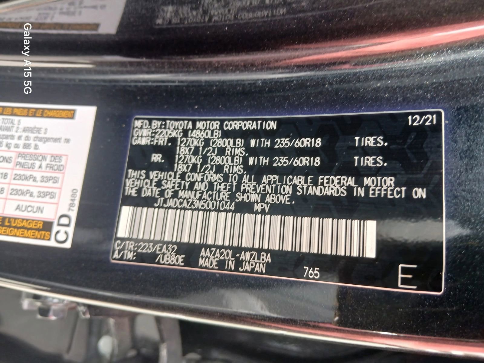 Used 2022 Lexus NX 250 FWD w/ Accessory Package 2 image 9