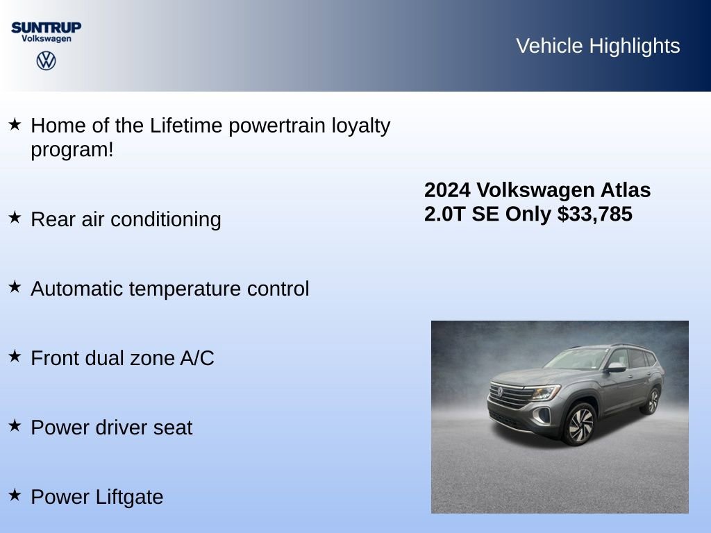 Used 2024 Volkswagen Atlas SE image 8