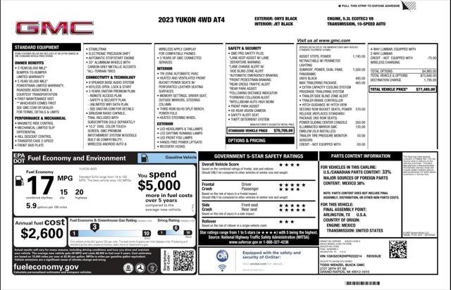Used 2023 GMC Yukon AT4 w/ Max Trailering Package image 4