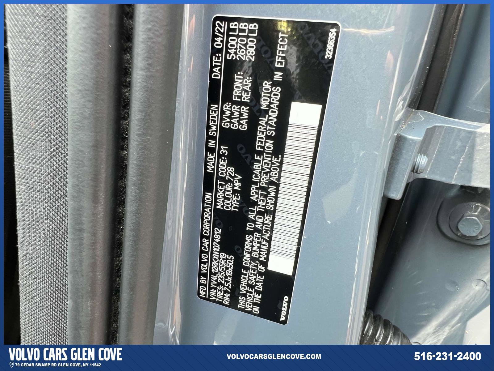 Certified 2022 Volvo XC60 B5 Momentum w/ Climate Package image 19