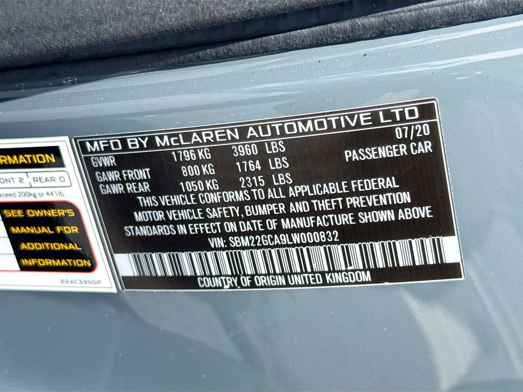 Used 2020 McLaren GT RWD image 35