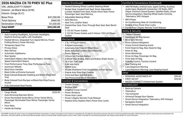 New 2026 MAZDA CX-70 SC Plus image 27