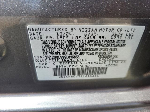 Used 2025 Nissan Versa SV FWD image 33