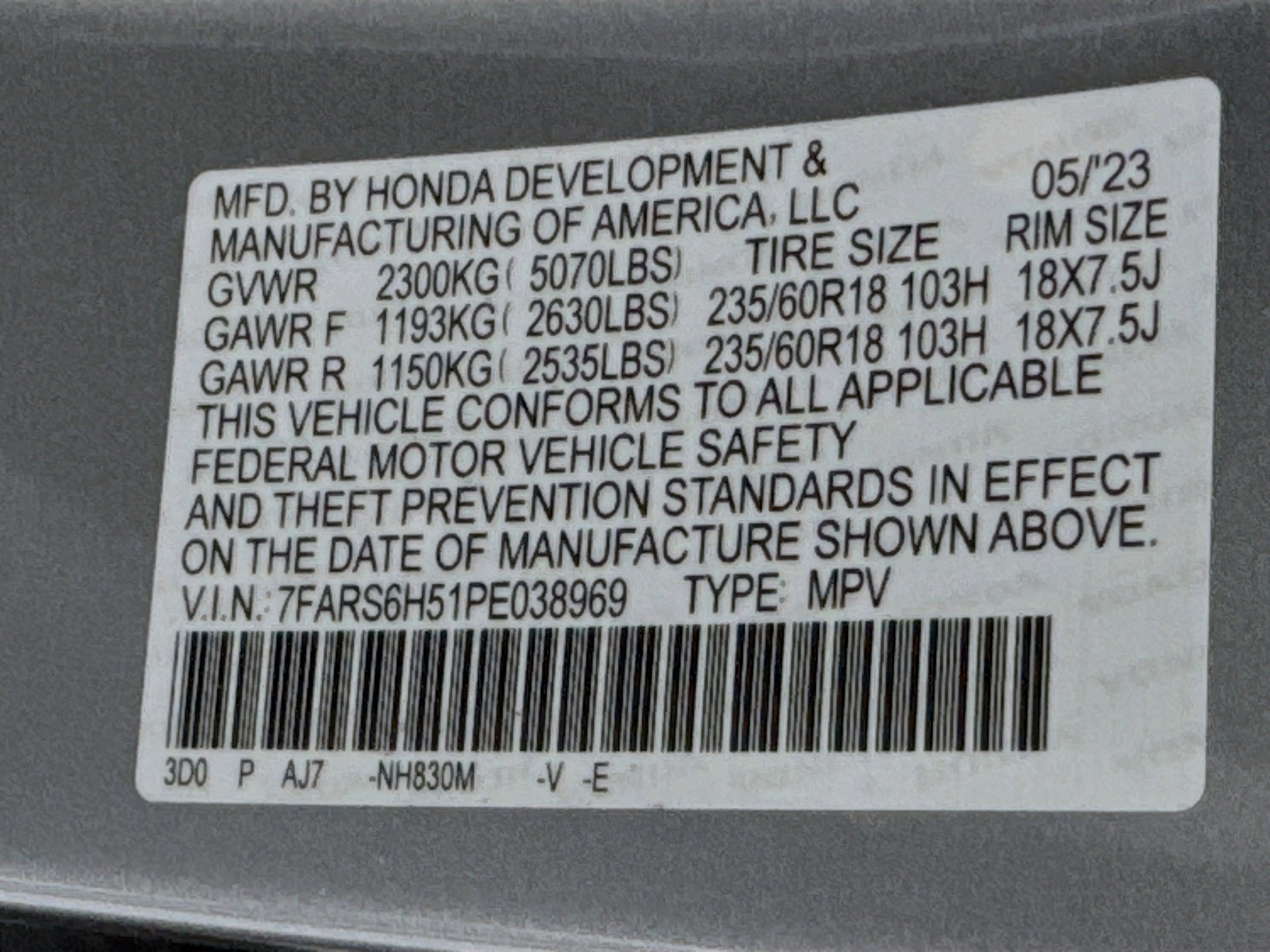 Certified 2023 Honda CR-V Sport image 31