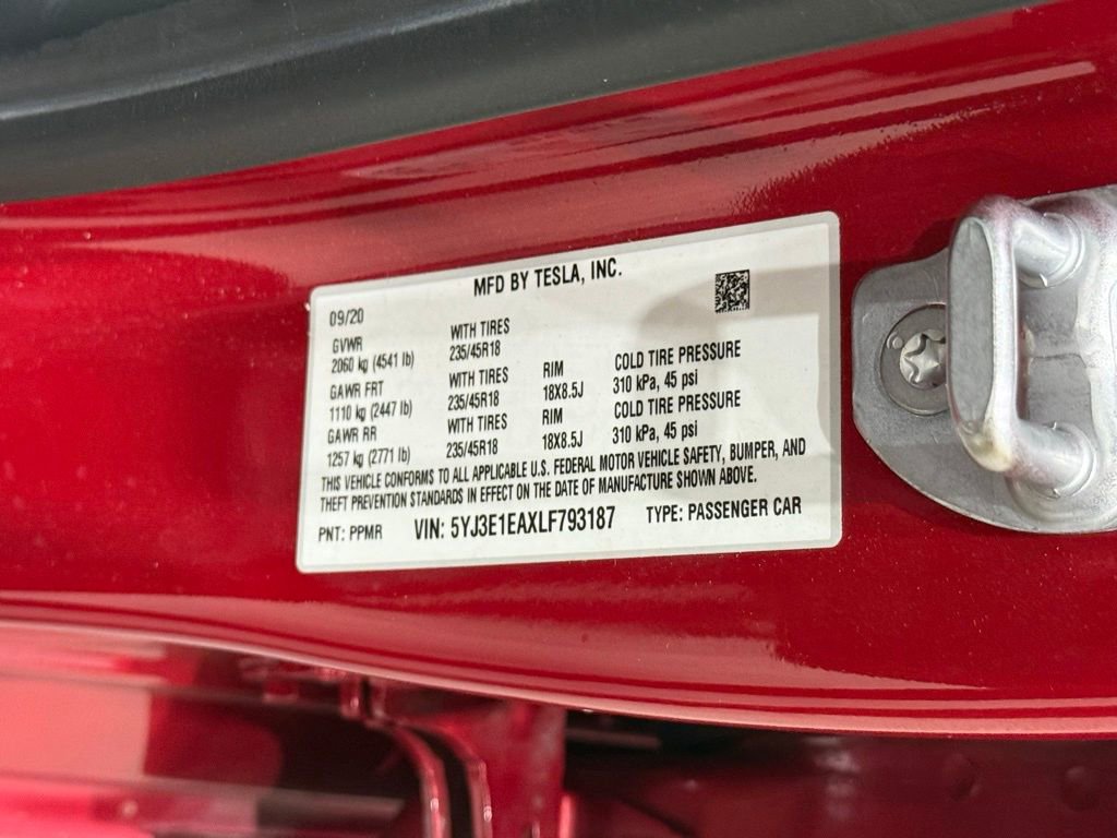 Used 2020 Tesla Model 3 Standard Range image 15