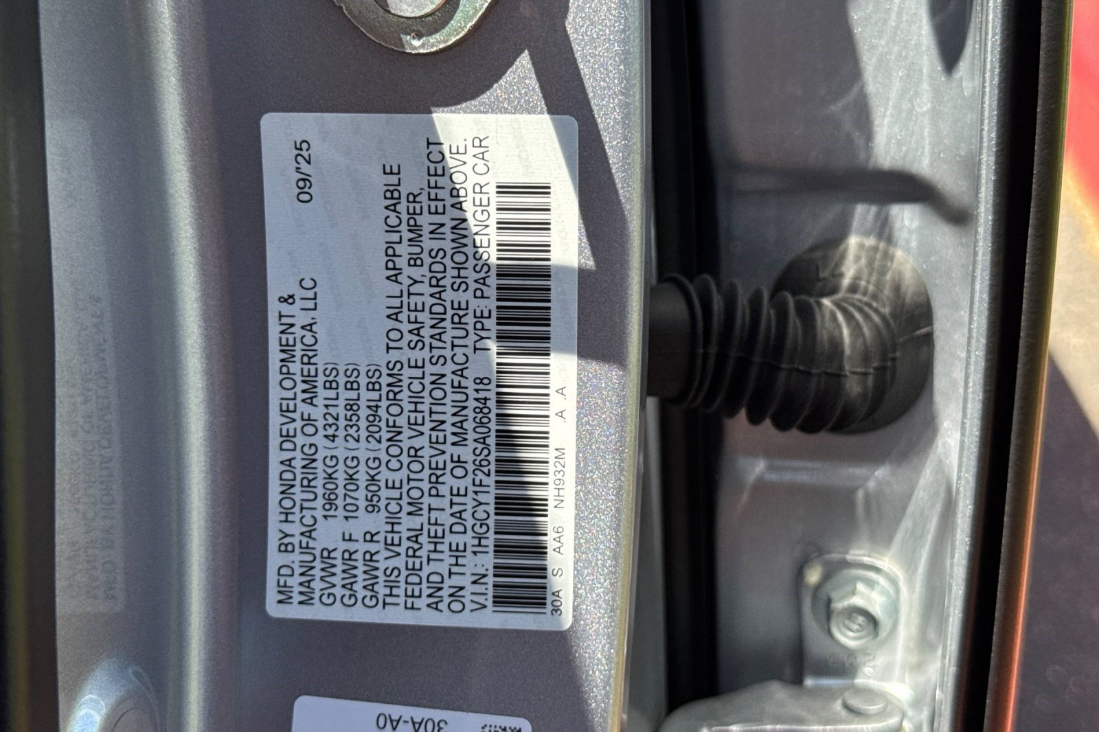Certified 2025 Honda Accord SE image 27