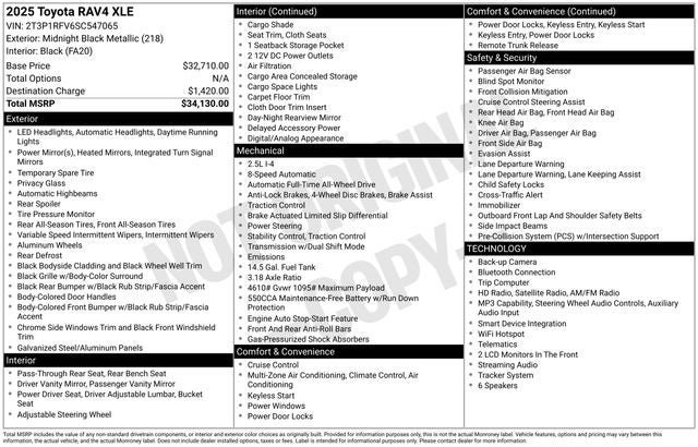 Certified 2025 Toyota RAV4 XLE AWD/4WD image 7