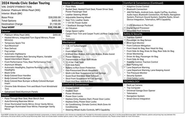 Used 2024 Honda Civic Touring image 33