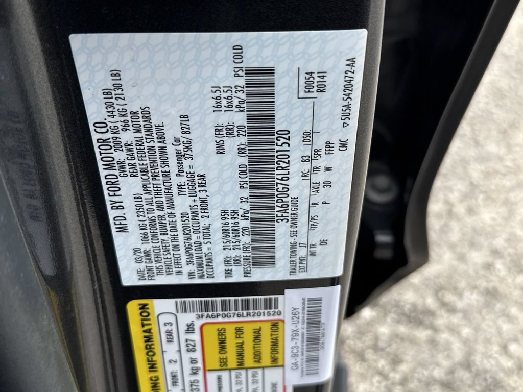 Used 2020 Ford Fusion S FWD image 27