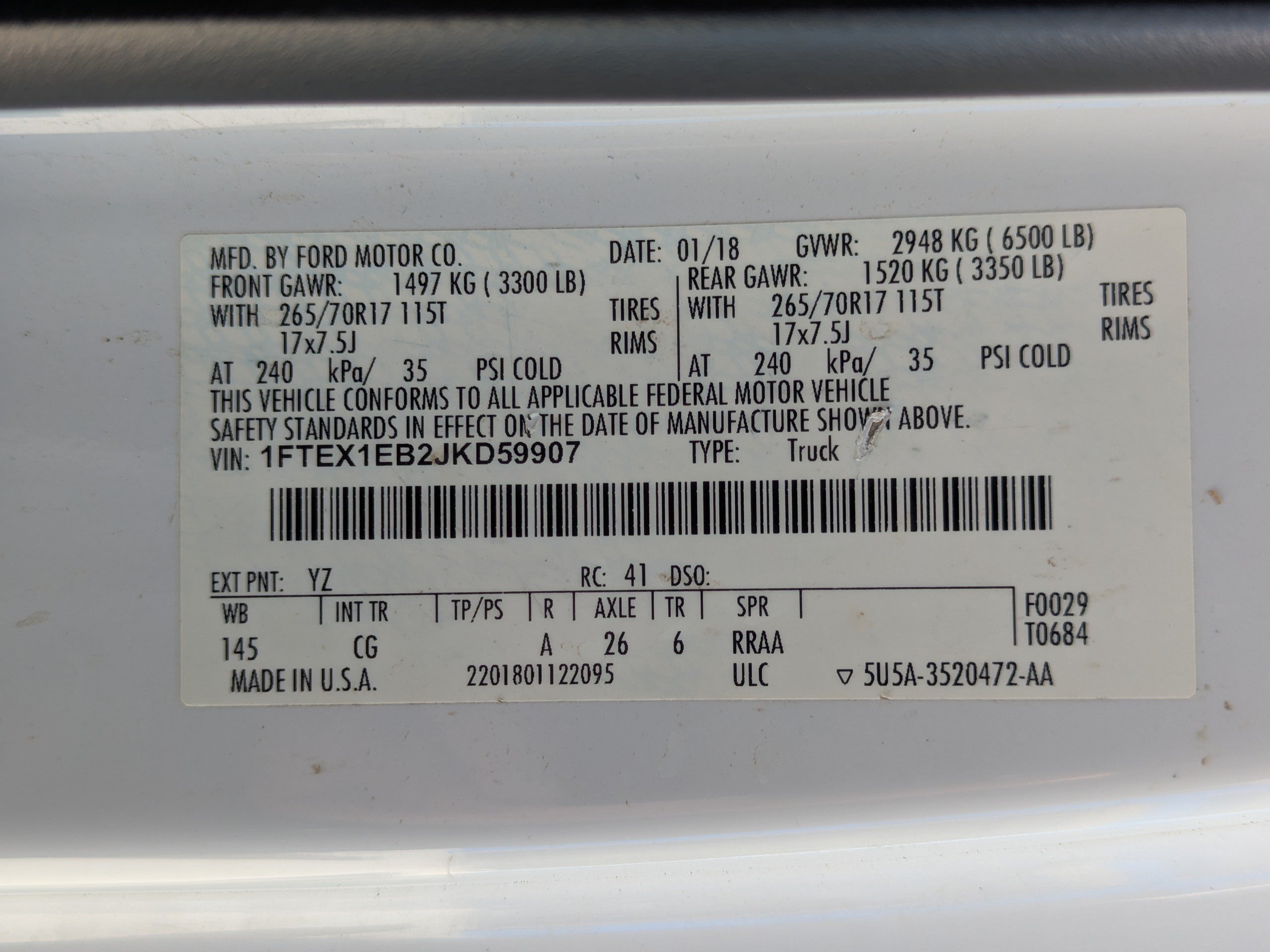 Used 2018 Ford F150 XL w/ XL Power Equipment Group AWD/4WD image 44