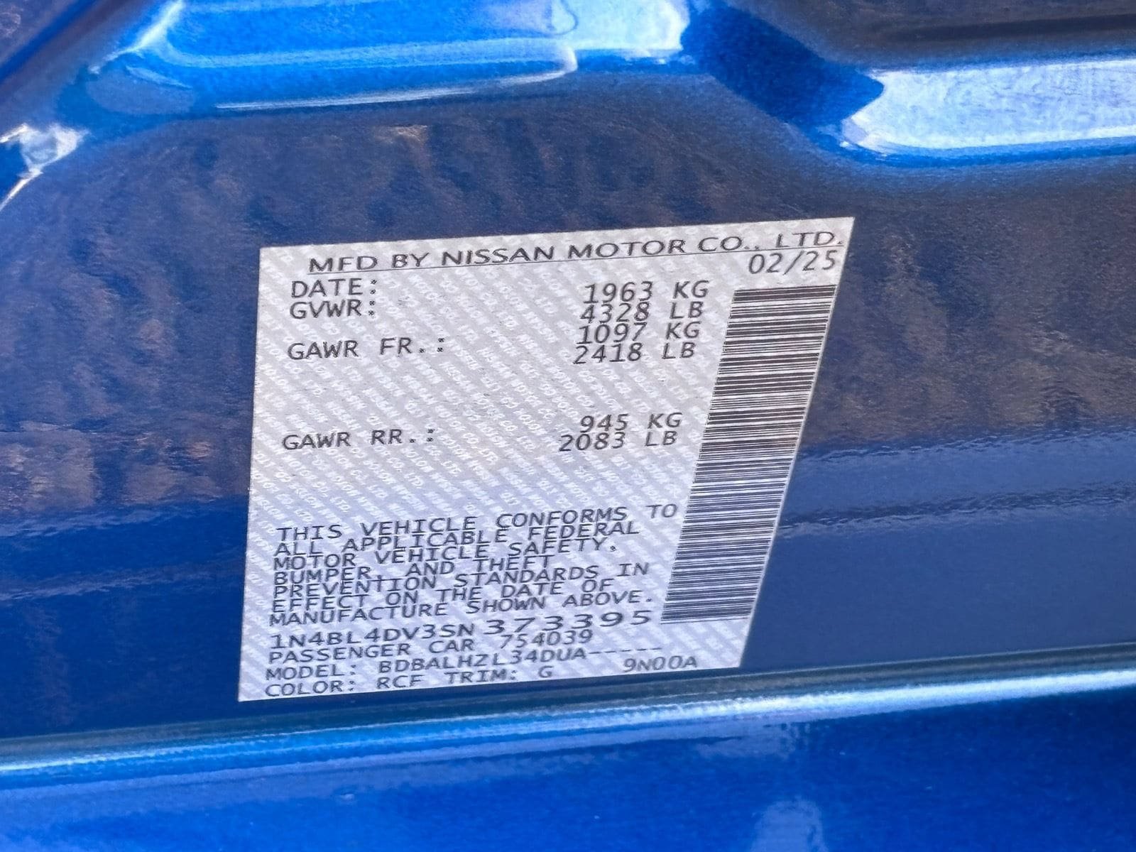 Used 2025 Nissan Altima 2.5 SV FWD image 36