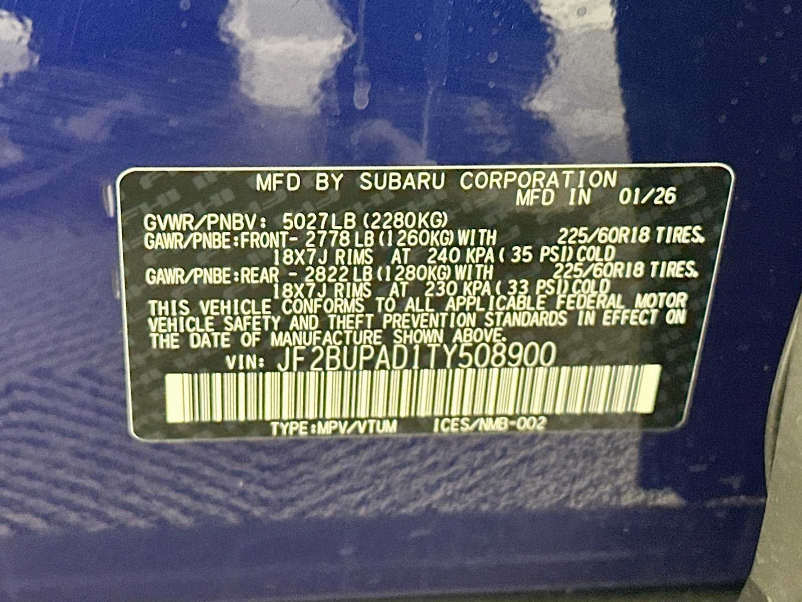 Certified 2026 Subaru Outback Premium AWD/4WD image 29