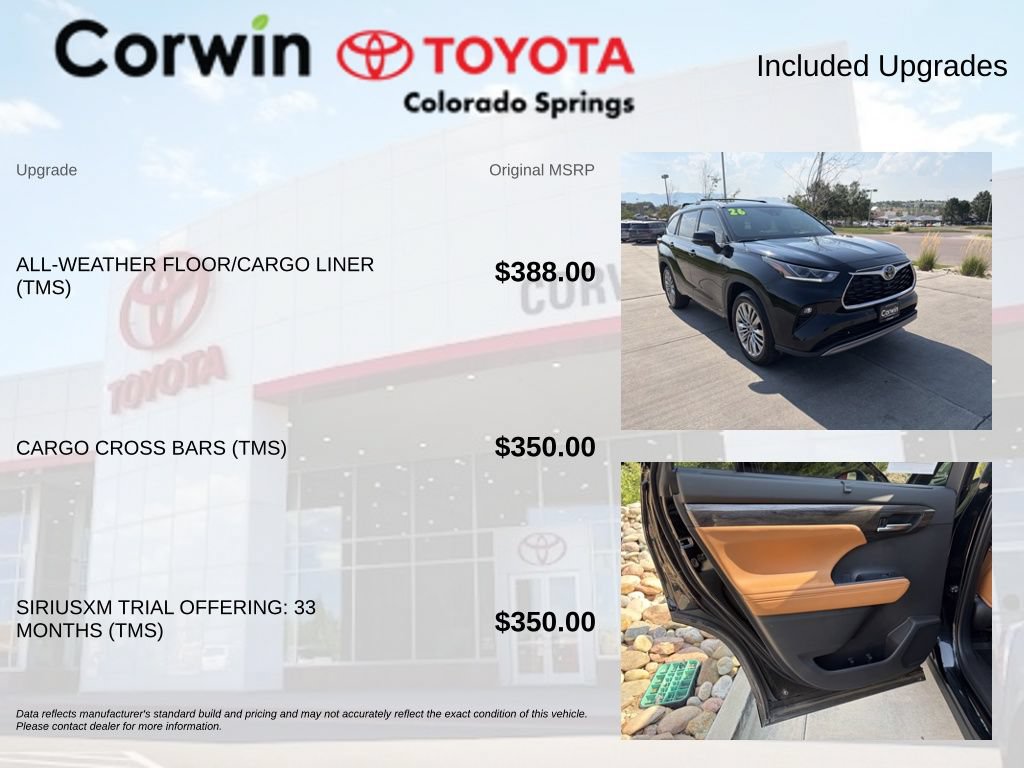 Used 2026 Toyota Highlander Platinum AWD/4WD image 4