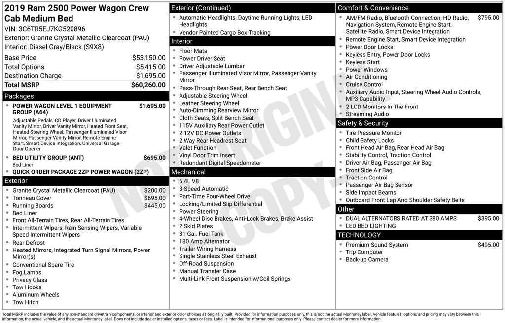 Used 2019 RAM 2500 Power Wagon image 2