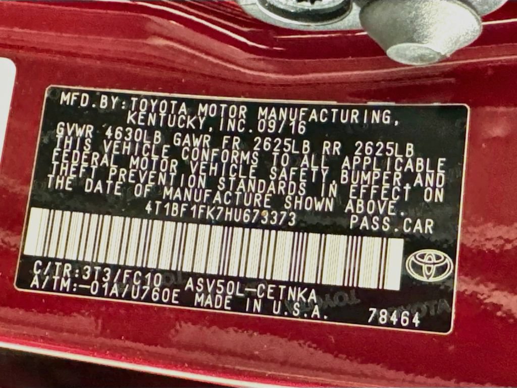 Used 2017 Toyota Camry LE FWD image 34
