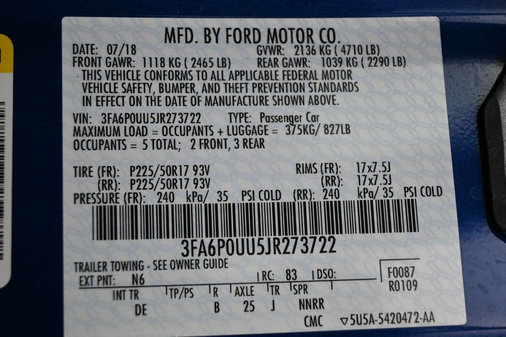 Used 2018 Ford Fusion S FWD image 9