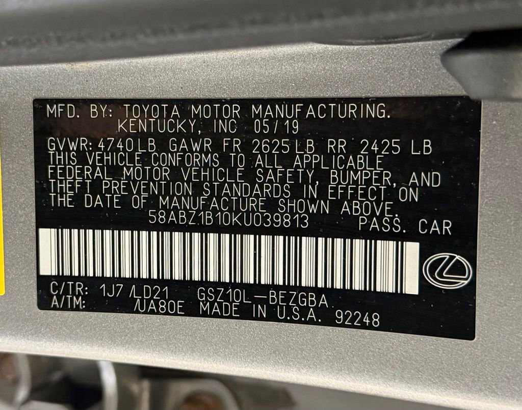 Used 2019 Lexus ES 350 w/ Premium Package FWD image 26