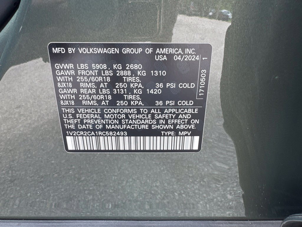 Certified 2024 Volkswagen Atlas Peak Edition SE AWD/4WD image 14