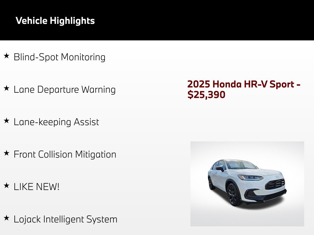 Used 2025 Honda HR-V Sport image 50