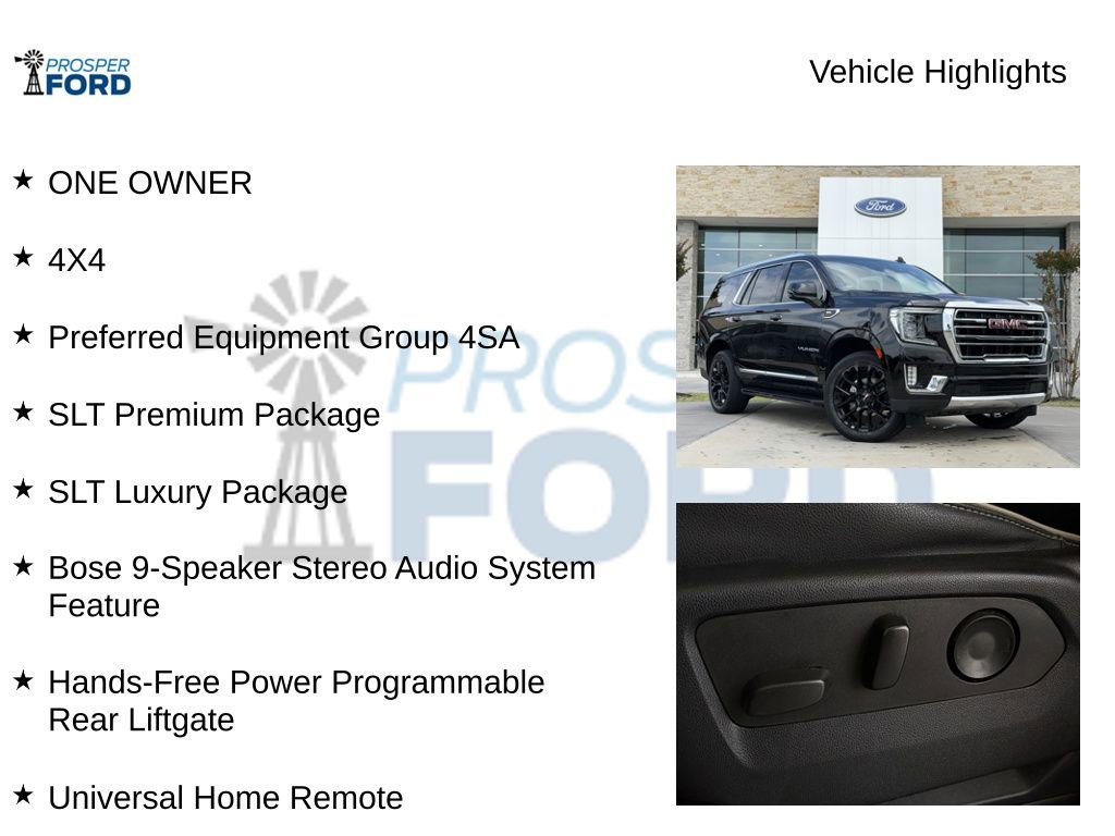 Used 2022 GMC Yukon SLT w/ SLT Premium Package AWD/4WD image 5