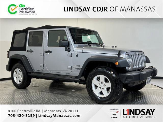 Certified 2015 Jeep Wrangler Unlimited Sport w/ Quick Order Package 24S