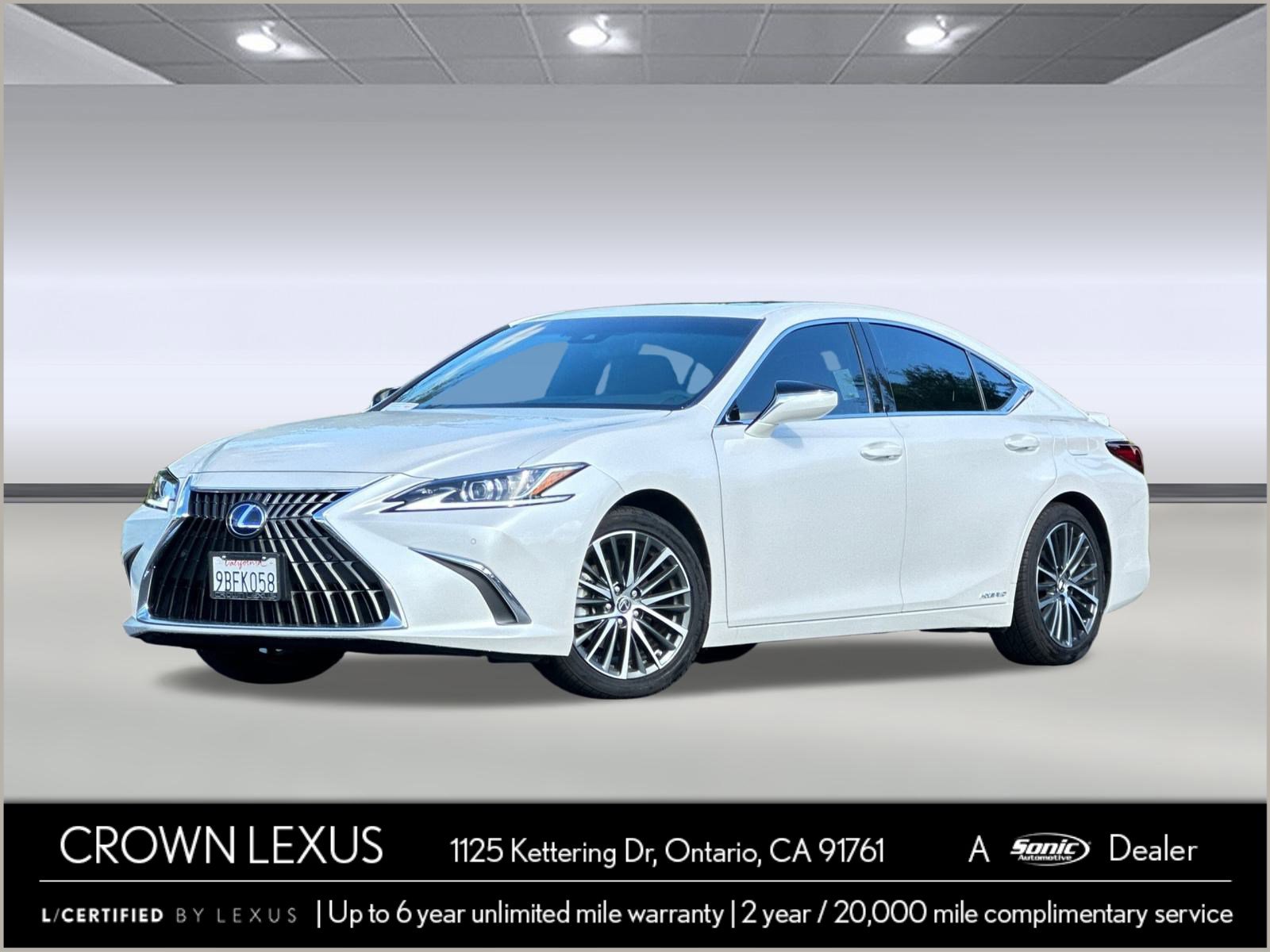 Certified 2022 Lexus ES 300h w/ Premium Package