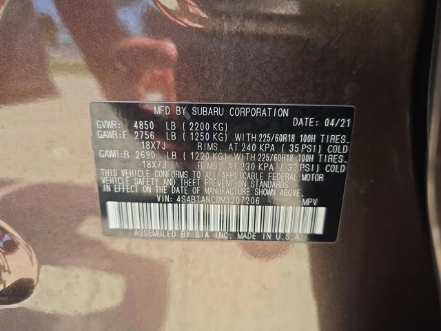 Certified 2021 Subaru Outback Limited w/ Popular Package #2 image 30