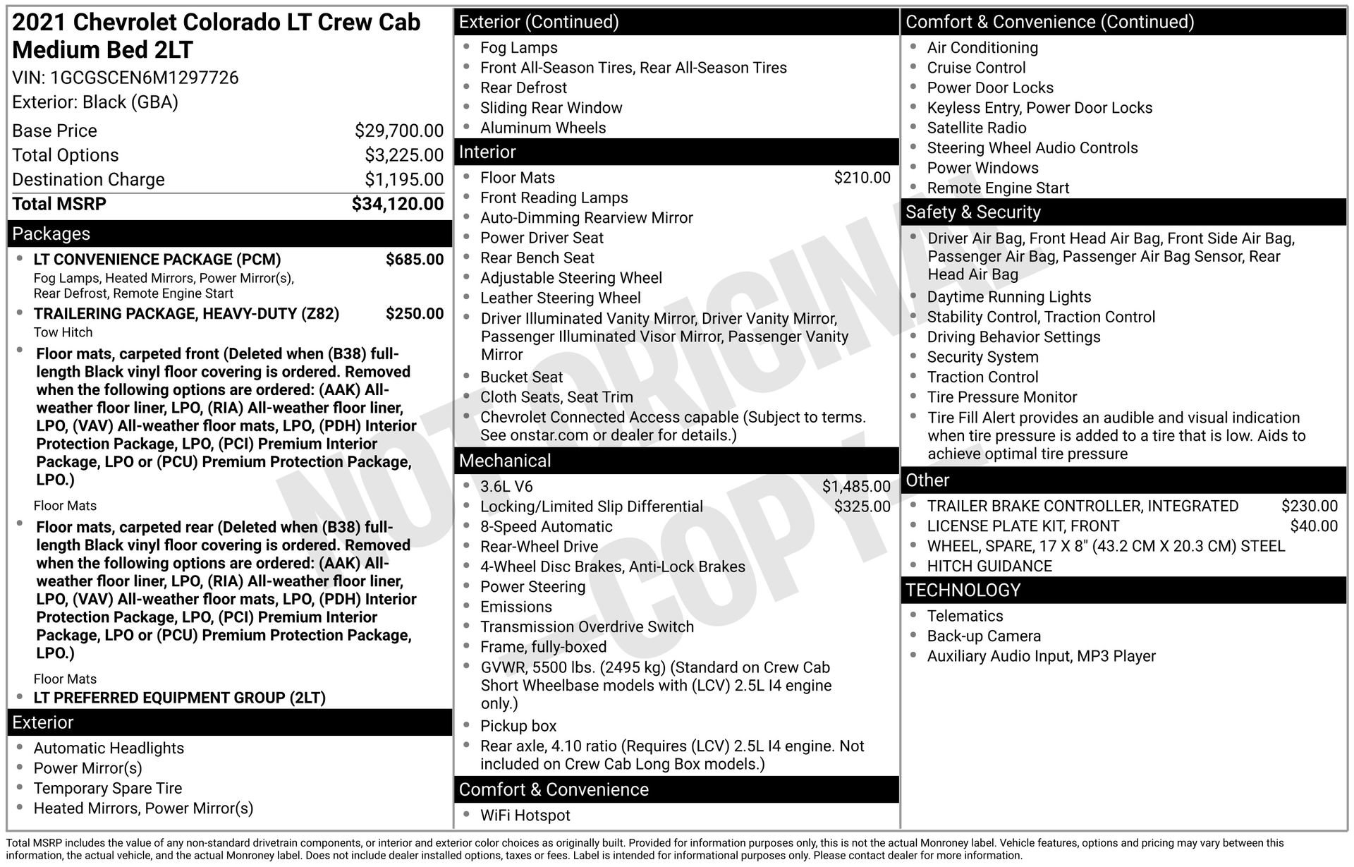 Used 2021 Chevrolet Colorado LT w/ LT Convenience Package RWD image 3