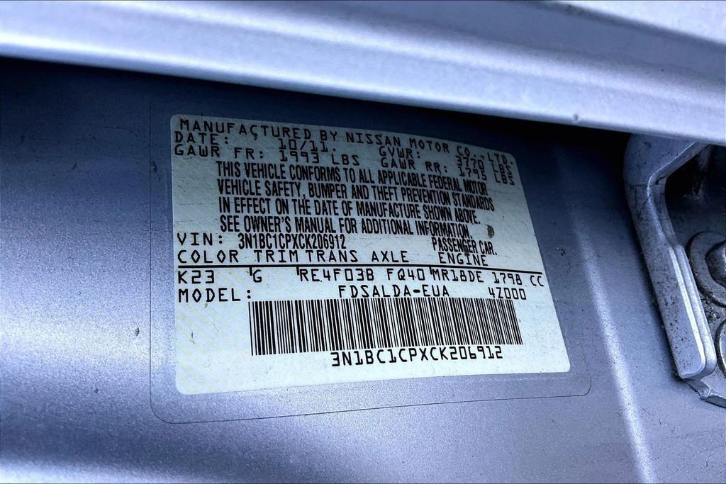 Used 2012 Nissan Versa 1.8 S w/ Plus Pkg FWD image 9